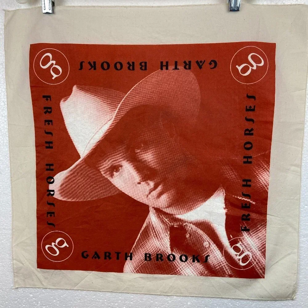 Scarf Art Garth Brooks 100% cotton  20